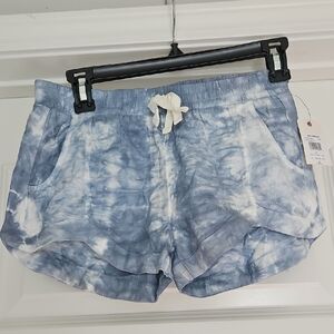 Billabong Blue and White Athletic Girls Shorts